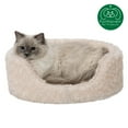 thumbnail image 4 of FurHaven Ultra Plush Small Pet Bed with Removable Pillow, Cream, 4 of 10