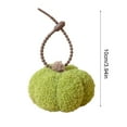 thumbnail image 3 of 4" Artificial Mini Pumpkins Decorations, Fake Fall Harvest Pumpkins Hanging Ornaments with Hanging Rope, Tree Decor for Thanksgiving Holiday Party Indoor Home Christmas(Green), 3 of 6