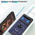 thumbnail image 2 of For Google Pixel 6 Case with Screen Protector,  Shockproof with 360° Kickstand [Military Grade] Protective Case for Google Pixel 6, Blue, 2 of 13