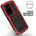 thumbnail image 2 of Samsung S21 Plus 5G Metal Case with Screen Protector Military Rugged Heavy Duty Shockproof with Stand Full Cover case for Samsung S21 Plus 5G (Red, S21 Plus), 2 of 8