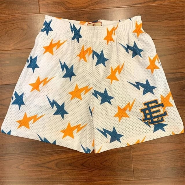 EE Basic-pantalones cortos informales para hombre, shorts de malla para entrenamiento, gimnasio, de marca, para el verano