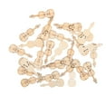 thumbnail image 5 of WHAMVOX 100Pcs Wooden Violin Earrings HandmadeWooden Violin Jewelry Charms for Music Lovers and Artists DIY Crafts Decoration, 5 of 7