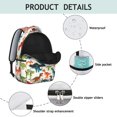 thumbnail image 4 of Cute Dinosaur Pattern Backpack for School,Cute School Bag,Schoolbag with Adjustable Shoulder Straps & Padded Back,15.3"x11"x7.1".﻿, 4 of 6