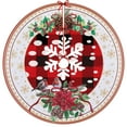 thumbnail image 7 of Dmlowu Christmas Tree Skirt - 35"/90cm Non Slip Wrink Proof Xmas Tree Skirt for Holiday Party Christmas Decorations, White Round Exquisite Christmas Tree Skirts, 7 of 7