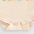 thumbnail image 4 of mgoYE 18 Month Boy Clothes Newborn Baby Girl Boy Romper Short Sleeve Cousin Crew Shirt Crewneck Bodysuit Colorful Print Casual Summer Clothes(Beige,0-3 Months), 4 of 7