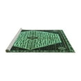 thumbnail image 2 of Ahgly Company Machine Washable Indoor Rectangle Persian Turquoise Blue Traditional Area Rugs, 8' x 12', 2 of 4