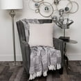 thumbnail image 5 of Parkland Collection Emma Grey Solid Throw Pillow Cover, 5 of 6
