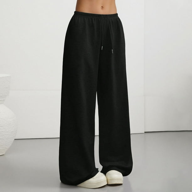 WILLBEST Pantalones Casuales Elegantes Para Mujer, de Cintura Alta, Holgados, Largos y Con Cordón Para Mayor Comodidad y Estilo En El Uso Diario y Viajes.