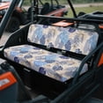 thumbnail image 3 of ZIATUBLES 2-Pack Waterproof UTV Seat Covers for Kawasaki Mule (2001-2023, 2025), Scratch Wear Resistance Front Seat Protective Set with Easy Installation, Tropical Leaf Print, 3 of 8