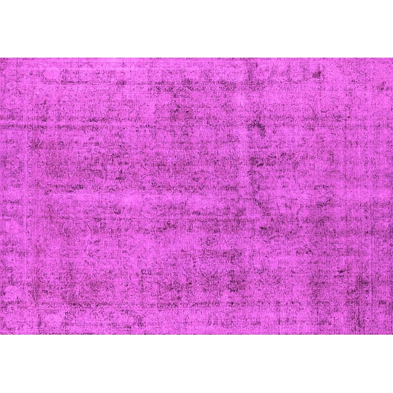 Ahgly Company Indoor Rectangle Oriental Pink Industrial Area Rugs, 6' x 9'