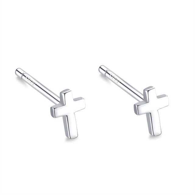 Pendientes de plata de ley S999, pendientes simples para mujer, pendientes pequeños de estrella y Luna Mori, pendientes de plata antibloqueo