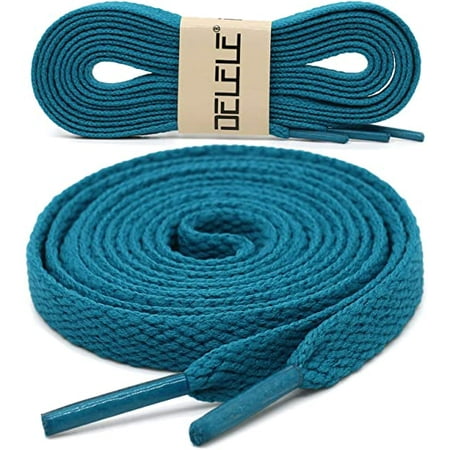 

Wish 2 pairs of flat shoe laces suitable for skateboard shoes and sports shoes 23.62 Inch （Lake blue） S2793