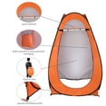 thumbnail image 2 of DFITO Portable Pop Up Toilet Shower Tent Changing Room Dressing Tent Camping Shelter Orange, 2 of 9