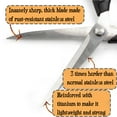 thumbnail image 6 of Heavy Duty Titanium Tailor Fabric Shears - 9.5" Black w/Purple - 1 Pair, 6 of 6