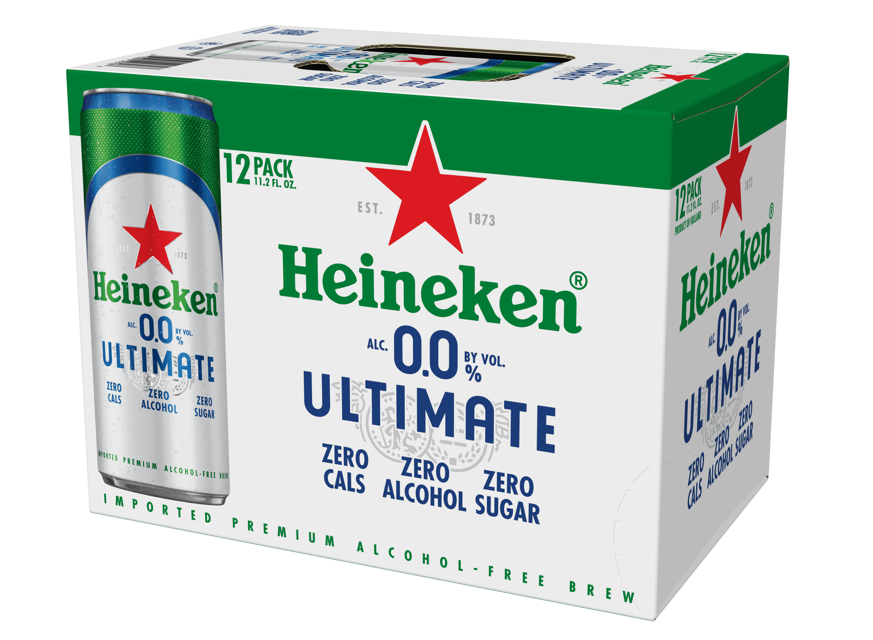Heineken 0.0 Ultimate Non-Alcoholic Beer, 12 pack, 11.2 fl oz Cans