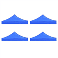 thumbnail image 1 of 4pcs 2X2M Canopy Top Cover Replacement Four-Corner Tent Cloth Foldable Rainproof Patio Pavilion Replacement Blue,4 x Canopy,blue, 1 of 1
