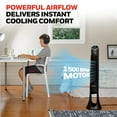 thumbnail image 2 of Honeywell 40" Black Quiet Set Oscillating Tower Fan, 30ft Air Circulation Power, 5 Speed, Auto Off Timer, HYF260B, 2 of 9