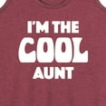 thumbnail image 3 of Instant Message - I'm The Cool Aunt - Women's Racerback Tank Top, 3 of 6