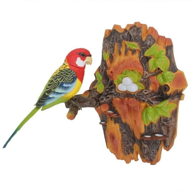 Motion Sensor Activated Bird, Chirping & Dancing Bird, This toy has a