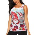 thumbnail image 1 of Fotbe Christmas Blusas Sin Mangas para Mujer – Estilo Casual, Corte Suelto, Slim-Fit, Cuello Redondo Deportivo, Tops de Verano para Gimnasio y Yoga-Medium, 1 of 7