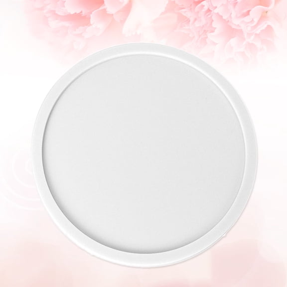 BEADCEST White Round Silicone Placemat Mat Non- Cup Pad for Table