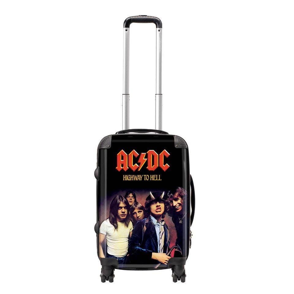 Rocksax Ac Dc Official Tour Series Luggage Suitcase By Rocksax Highway To Hell Carry On 52l Walmart Com Walmart Com