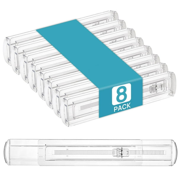 Separadores de cajones Vtopmart Kitchen ajustables de 2,3 cm, paquete de 8