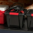 thumbnail image 3 of IRIS USA, 19 Quart Stack & Pull™ Box, 6 Pack, Black, 3 of 7