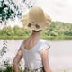 thumbnail image 1 of Sombrero de Playa para Mujer, Tejido a Mano, Plegable, con Flores, para Primavera y Verano., 1 of 4
