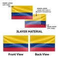 thumbnail image 2 of Livetty Double Sided 3 layers Flags 3x5 Ft Colombia Flags Banner for Yard Decoration Garden Display For World Soccer Play, 2 of 7