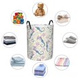 thumbnail image 6 of Laundry Basket, Howdy sea horse cowboy western Laundry Hamper Waterproof Laundry Bag Clothes Hamper Laundry Bin with Handles for Bedroom, Living Room, Kids Room, 6 of 6