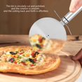 thumbnail image 3 of Stainless Steel Pizza Wheel Cutter Kitchen Wheel Slicer Safety Cake Knife, 3 of 8
