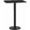 Black, variant on Flash Furniture 24'' x 30'' Rectangular Mahogany Laminate Table Top with 18'' Round Bar Height Table Base
