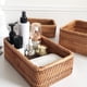 thumbnail image 4 of Yuarrent Cesta de Picnic, cajas multiusos de ratán para artículos diversos, caja de almacenamiento Rectangular de cosméticos para pan y té, Almacenamiento y organización del hogar L/30*20*9CM, 4 of 6