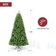 thumbnail image 6 of Bringstar 7.5FT Artificial Christmas Tree Unlit Xmas Tree, Premium PVC Branch Tips, Green, Metal Stand, 6 of 10