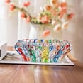 thumbnail image 3 of Crystal Colorful Ashtray, Cigar Cigarettes Ash Tray Holder Home Office Desktop Tabletop Decoration (5.5"), 3 of 6