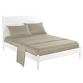 thumbnail image 4 of Qocolhg Queen Size 4 Piece Bed Sheet Set - Comfy Breathable & Cooling Bed Sheets Set, Includes 1 Fitted Sheet, 1 Flat Sheet and 2 Pillowcases, Deep Pockets, Soft and Wrinkle Free, Khaki, 4 of 6