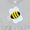 thumbnail image 4 of Inktastic Bumble Bee Girls Baby Dress, 4 of 5