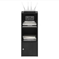 thumbnail image 5 of Furinno LUDER Book Shelf, 3-Tier Modern Bookshelf, Bookcase with 1 Door Storage Cabinet, 9.3 x 12 x 31.5, for Living Room, Bedroom, Home Office, Darkwood, 5 of 5
