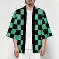 thumbnail image 5 of Rojo Verde GiyuuXXLAnime Kimetsu No Yaiba Cosplay Unisex Cardigan Kimono Haori, 5 of 5