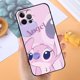 thumbnail image 3 of Funda de teléfono negra de Anime Stitch para Apple iPhone 14, 13, 12, 11, X, XS, XR, 8, 7, 6 Pro Plus, Max, Mini, 5 SE, 3 of 5