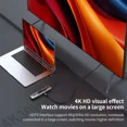 thumbnail image 4 of 8 In1 Transparent USB-C Docking Station Adapter with HDTV, USB3.0, PD Charging, SD/TF2.0, 100M Ports, 4 of 7