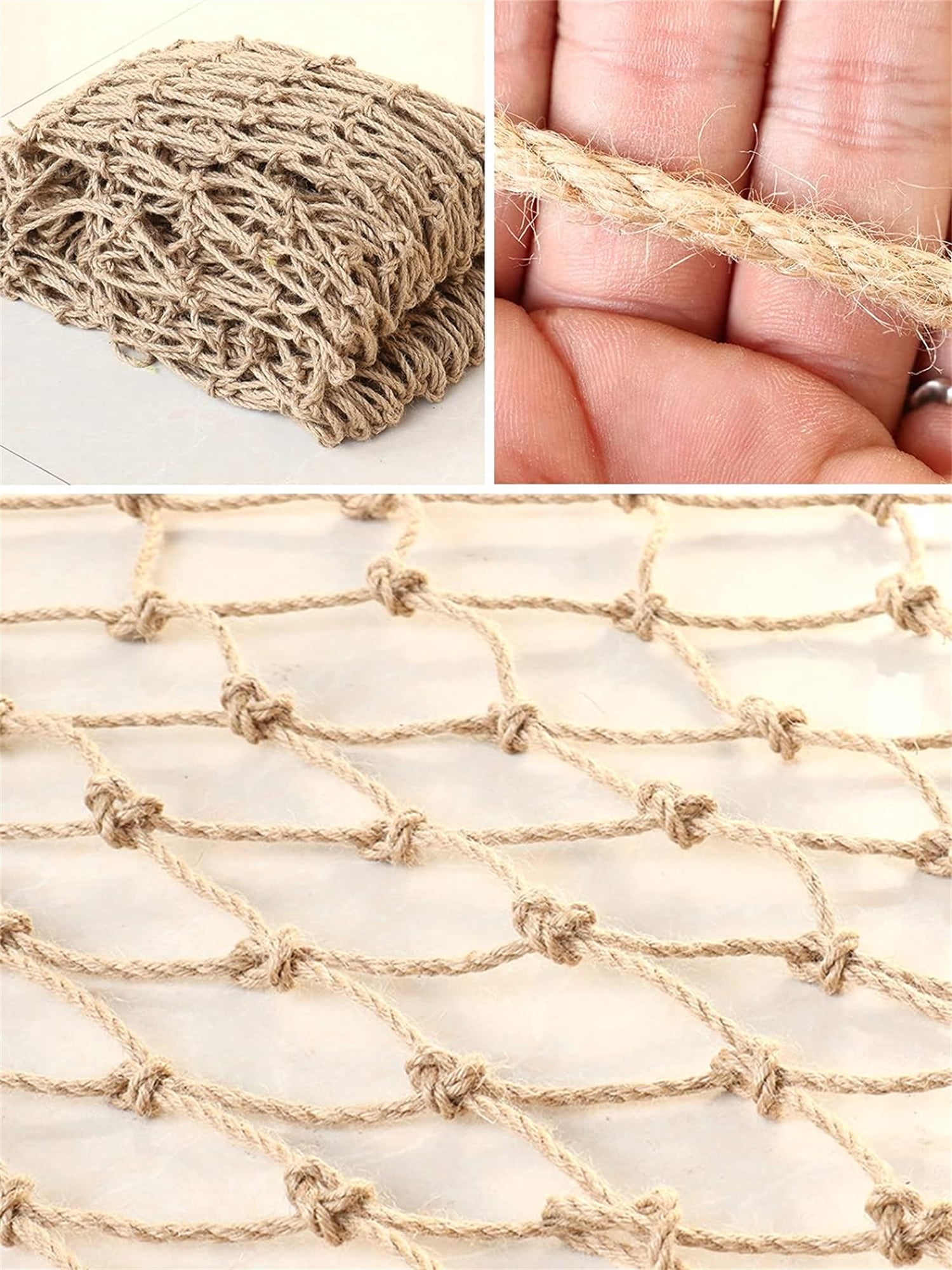 Bexikou Jute Netting,Plant Support Netting,Climbing Plant Growth Netting for Outdoor Garden Vine Plants and Wall Decoration(1.8 x 3.5m / 5.9 x 11.5FT)