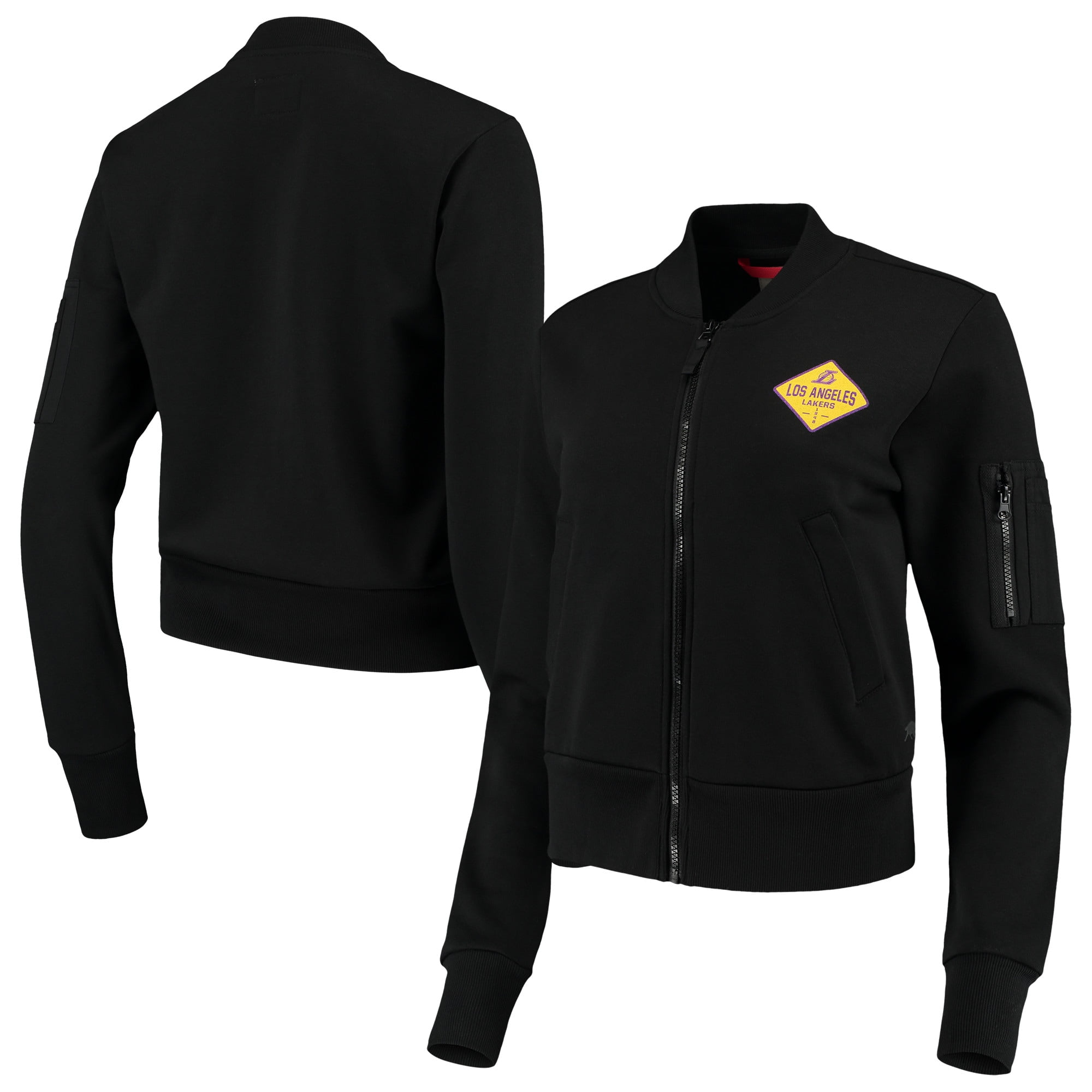 lakers jacket black