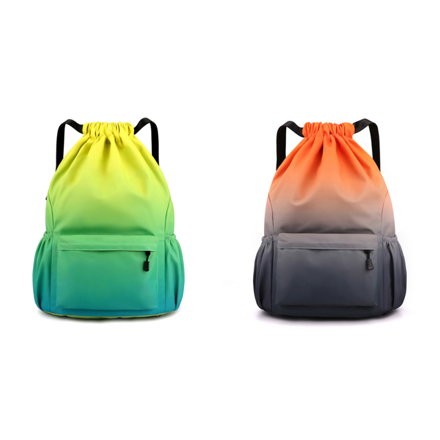 Mochila Con Cordón Impermeable para Hombres Y Mujeres ( ) Amarillo Verde