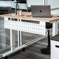 thumbnail image 2 of Stand Up Desk Store Under Desk Cable Management Tray Horizontal Computer Cord Raceway and Modesty Panel (White, 39"), 2 of 4