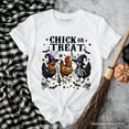 thumbnail image 6 of Chick or Treat Chicken T-Shirt, Funny Farmhouse Halloween Tee, 6 of 6