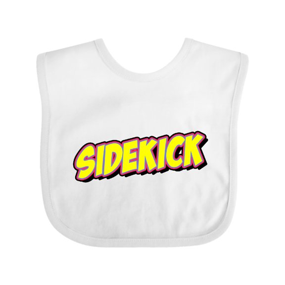 Inktastic Sidekick for Fathers Day Boys or Girls Baby Bib