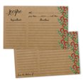 thumbnail image 1 of Inkdotpot Cartes de Recettes 4x6 Pouces (Ensemble de 50), Papier Épais Double Face de Qualité Supérieure - Style Moderne Cartes-Notes de Recettes Kraft pour Mariages - Mariée - Shower de Bébé - Thème Floral et Feuilles, 1 of 6