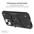 thumbnail image 5 of SOATUTO For iPhone 15 Case,iPhone 15 Plus Phone Case 360°Rotatable Ring Kickstand Military Grade Dropproof Shockproof Phone Case for iPhone 15 Pro 15 Pro Max 5G 2023 - iPhone 15,Black, 5 of 8